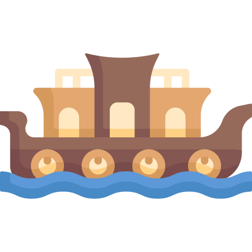 alleppey boat vector